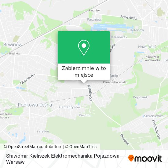 Mapa Sławomir Kieliszek Elektromechanika Pojazdowa