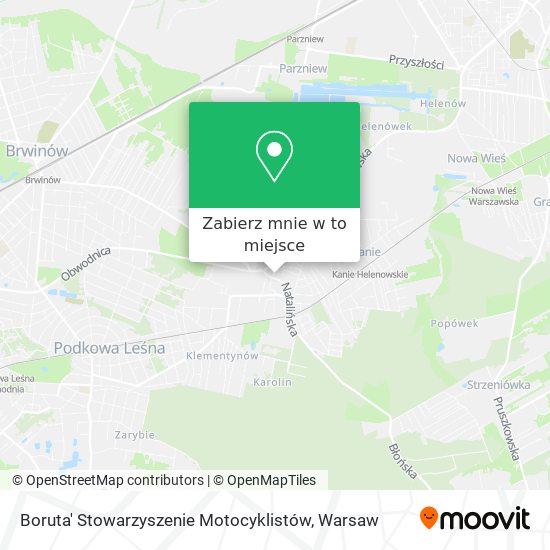 Mapa Boruta' Stowarzyszenie Motocyklistów