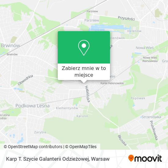 Mapa Karp T. Szycie Galanterii Odzieżowej