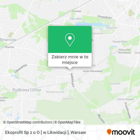 Mapa Ekoprofit Sp z o O [ w Likwidacji ]