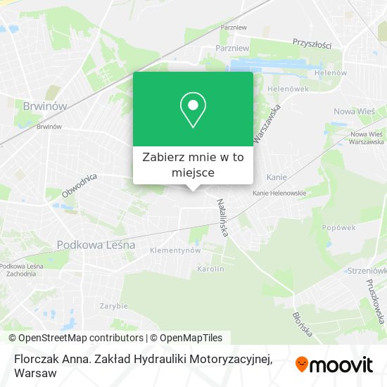 Mapa Florczak Anna. Zakład Hydrauliki Motoryzacyjnej