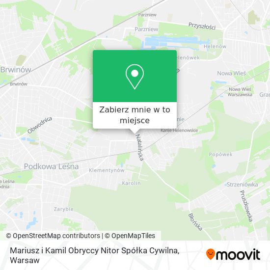 Mapa Mariusz i Kamil Obryccy Nitor Spółka Cywilna