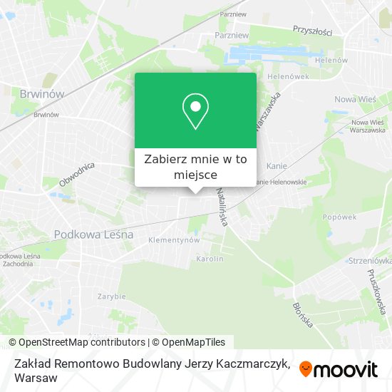 Mapa Zakład Remontowo Budowlany Jerzy Kaczmarczyk