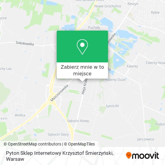 Mapa Pyton Sklep Internetowy Krzysztof Śmierzyński