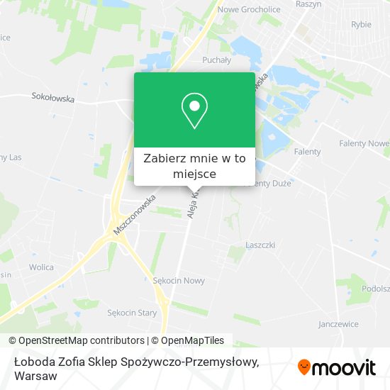 Mapa Łoboda Zofia Sklep Spożywczo-Przemysłowy