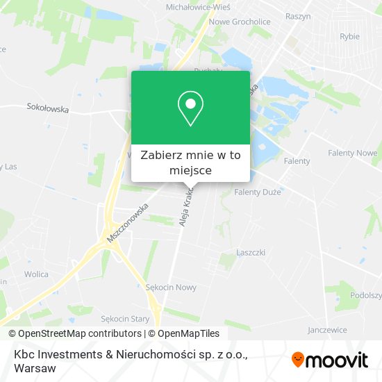 Mapa Kbc Investments & Nieruchomości sp. z o.o.