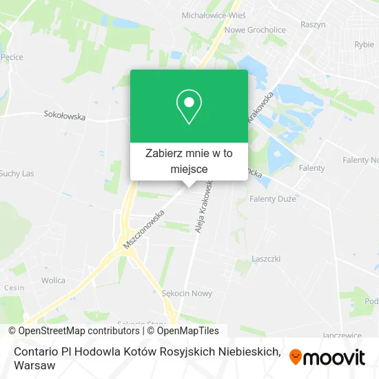 Mapa Contario Pl Hodowla Kotów Rosyjskich Niebieskich
