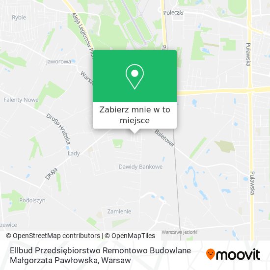 Mapa Ellbud Przedsiębiorstwo Remontowo Budowlane Małgorzata Pawłowska