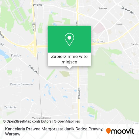 Mapa Kancelaria Prawna Małgorzata Janik Radca Prawny