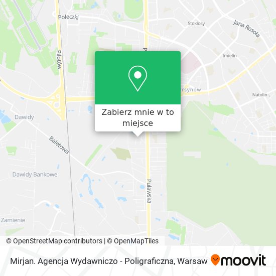 Mapa Mirjan. Agencja Wydawniczo - Poligraficzna