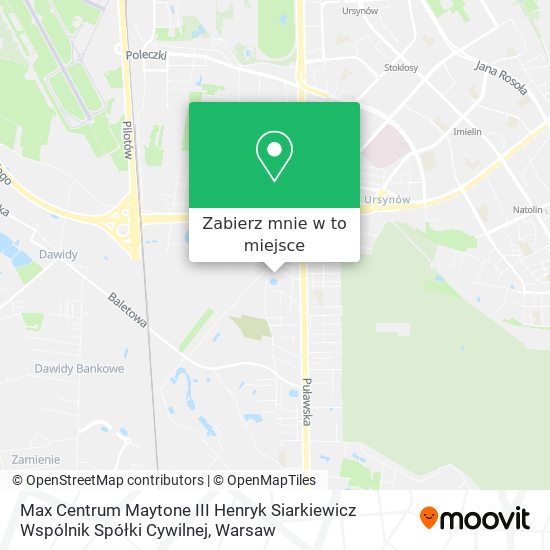 Mapa Max Centrum Maytone III Henryk Siarkiewicz Wspólnik Spółki Cywilnej