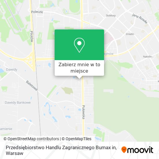 Mapa Przedsiębiorstwo Handlu Zagranicznego Bumax in