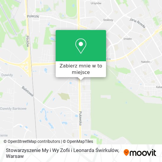 Mapa Stowarzyszenie My i Wy Zofii i Leonarda Świrkulów