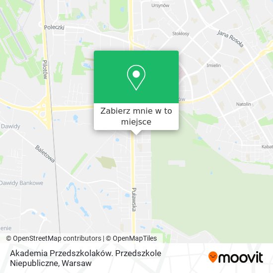 Mapa Akademia Przedszkolaków. Przedszkole Niepubliczne