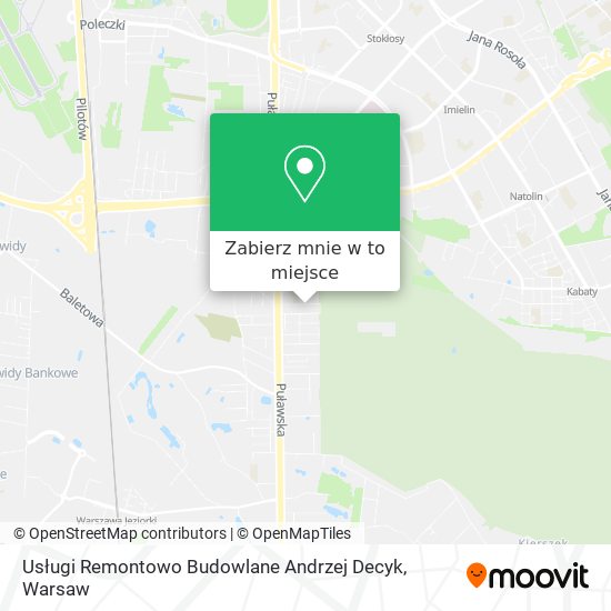 Mapa Usługi Remontowo Budowlane Andrzej Decyk