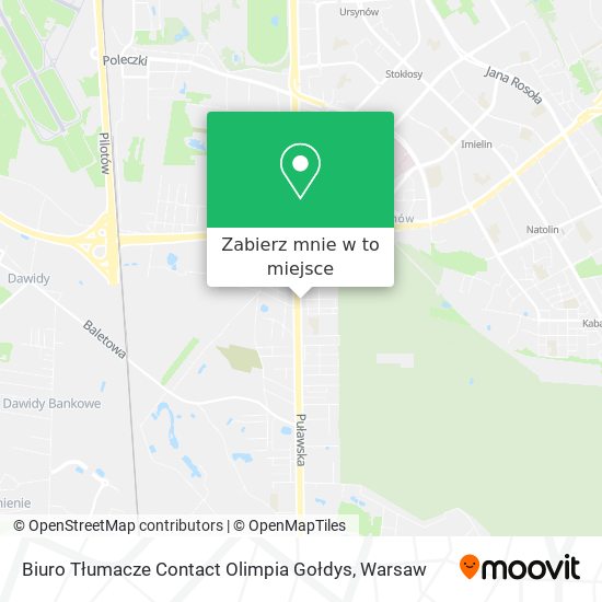 Mapa Biuro Tłumacze Contact Olimpia Gołdys