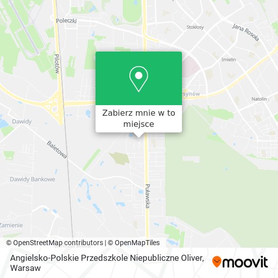 Mapa Angielsko-Polskie Przedszkole Niepubliczne Oliver