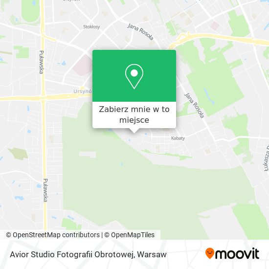 Mapa Avior Studio Fotografii Obrotowej