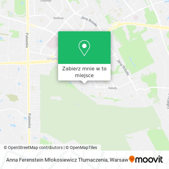 Mapa Anna Ferenstein Młokosiewicz Tłumaczenia