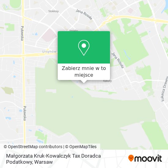 Mapa Małgorzata Kruk-Kowalczyk Tax Doradca Podatkowy