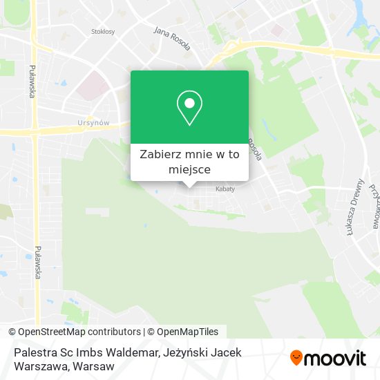 Mapa Palestra Sc Imbs Waldemar, Jeżyński Jacek Warszawa