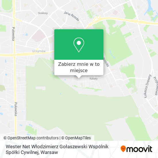 Mapa Wester Net Włodzimierz Gołaszewski Wspólnik Spółki Cywilnej