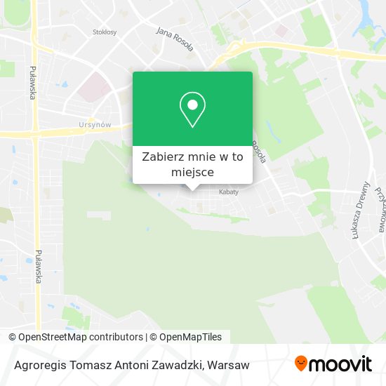 Mapa Agroregis Tomasz Antoni Zawadzki