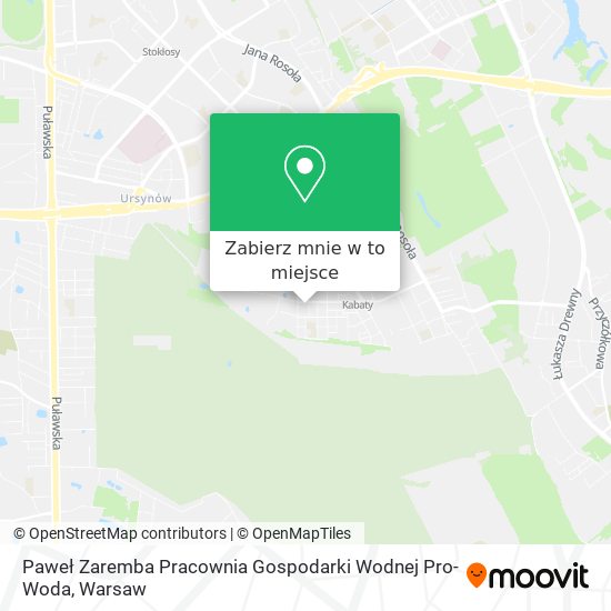 Mapa Paweł Zaremba Pracownia Gospodarki Wodnej Pro-Woda