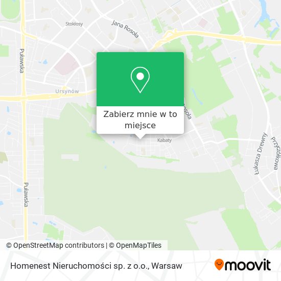 Mapa Homenest Nieruchomości sp. z o.o.