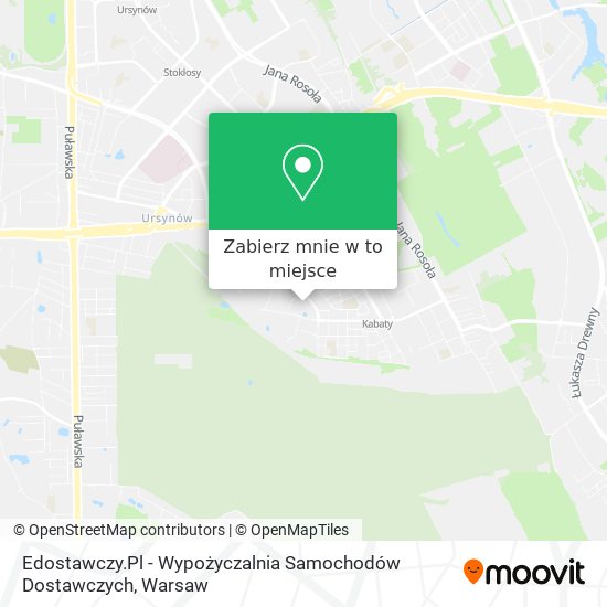 Mapa Edostawczy.Pl - Wypożyczalnia Samochodów Dostawczych