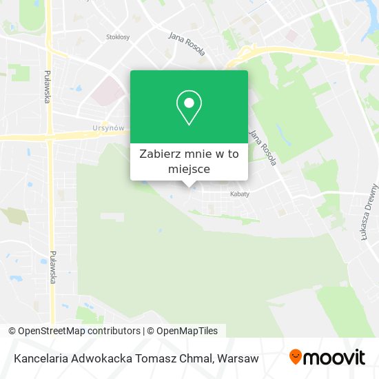 Mapa Kancelaria Adwokacka Tomasz Chmal