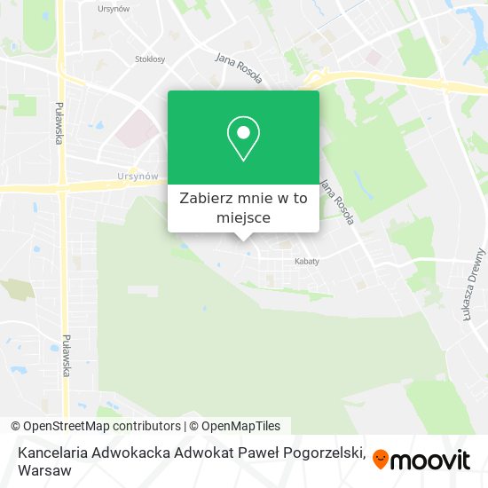 Mapa Kancelaria Adwokacka Adwokat Paweł Pogorzelski