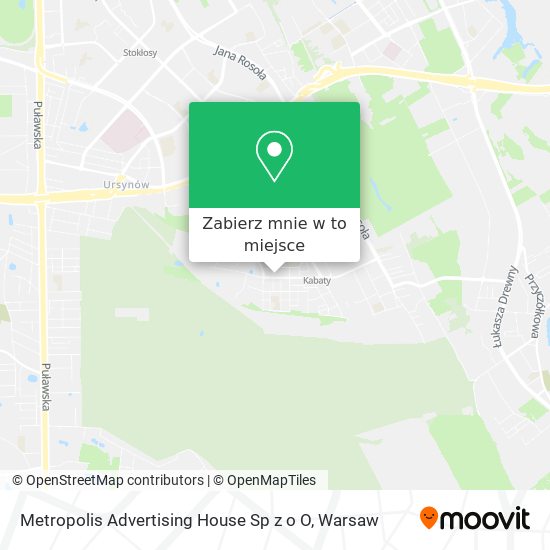 Mapa Metropolis Advertising House Sp z o O