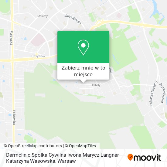 Mapa Dermclinic Spolka Cywilna Iwona Marycz Langner Katarzyna Wasowska