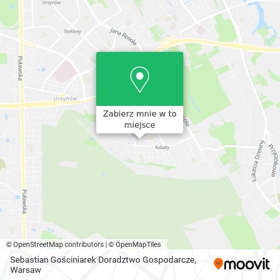 Mapa Sebastian Gościniarek Doradztwo Gospodarcze