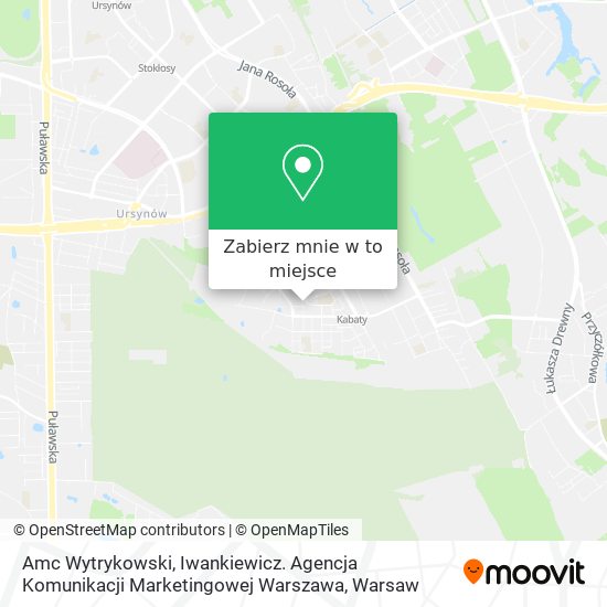 Mapa Amc Wytrykowski, Iwankiewicz. Agencja Komunikacji Marketingowej Warszawa