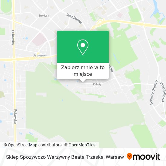 Mapa Sklep Spozywczo Warzywny Beata Trzaska