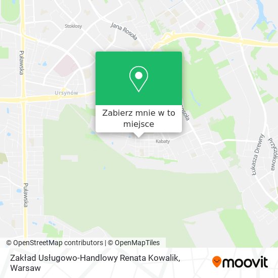 Mapa Zakład Usługowo-Handlowy Renata Kowalik