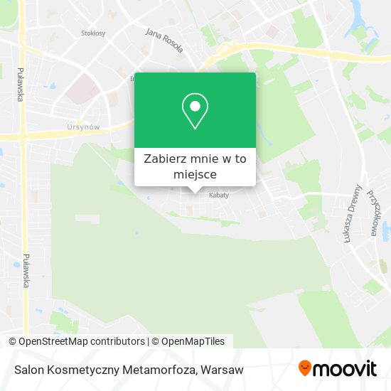 Mapa Salon Kosmetyczny Metamorfoza