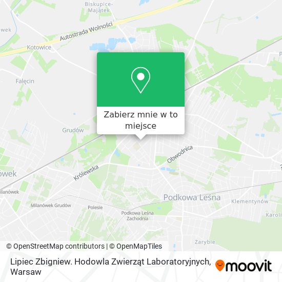 Mapa Lipiec Zbigniew. Hodowla Zwierząt Laboratoryjnych