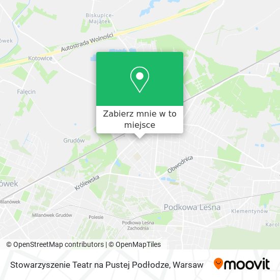 Mapa Stowarzyszenie Teatr na Pustej Podłodze