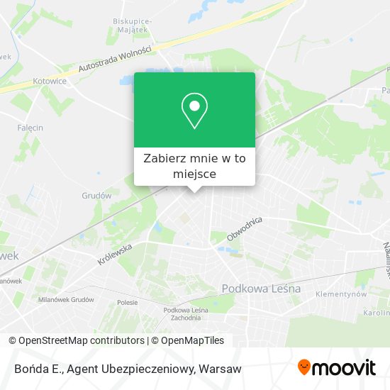 Mapa Bońda E., Agent Ubezpieczeniowy