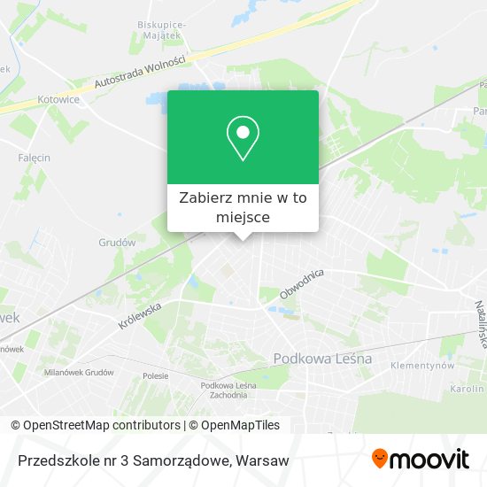 Mapa Przedszkole nr 3 Samorządowe