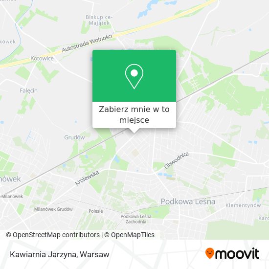 Mapa Kawiarnia Jarzyna