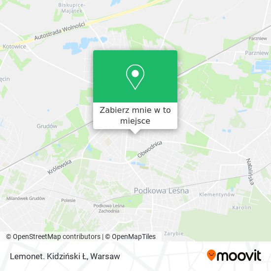 Mapa Lemonet. Kidziński Ł