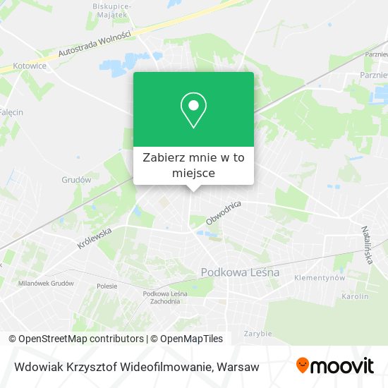 Mapa Wdowiak Krzysztof Wideofilmowanie