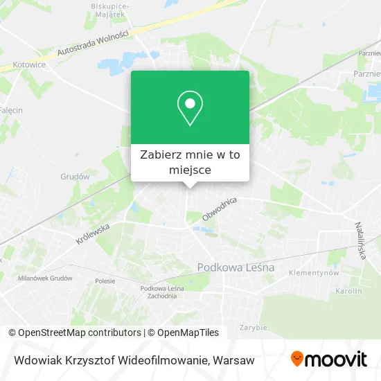 Mapa Wdowiak Krzysztof Wideofilmowanie
