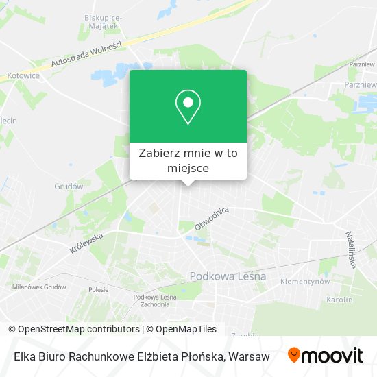 Mapa Elka Biuro Rachunkowe Elżbieta Płońska