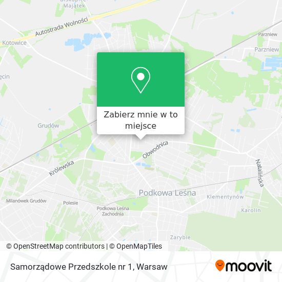 Mapa Samorządowe Przedszkole nr 1