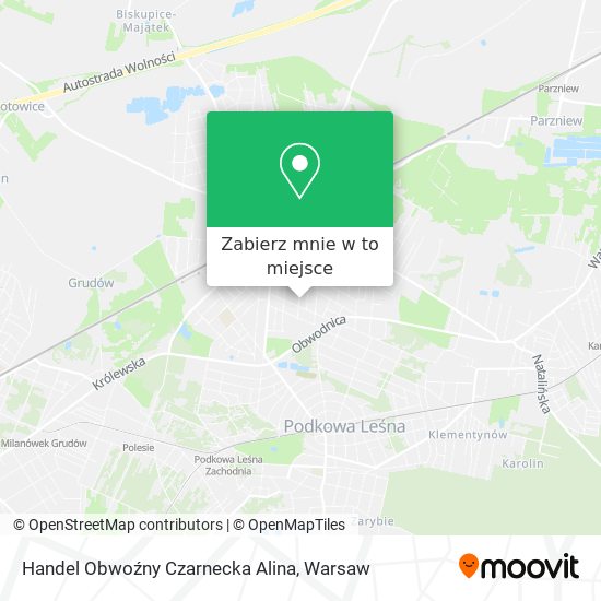 Mapa Handel Obwoźny Czarnecka Alina